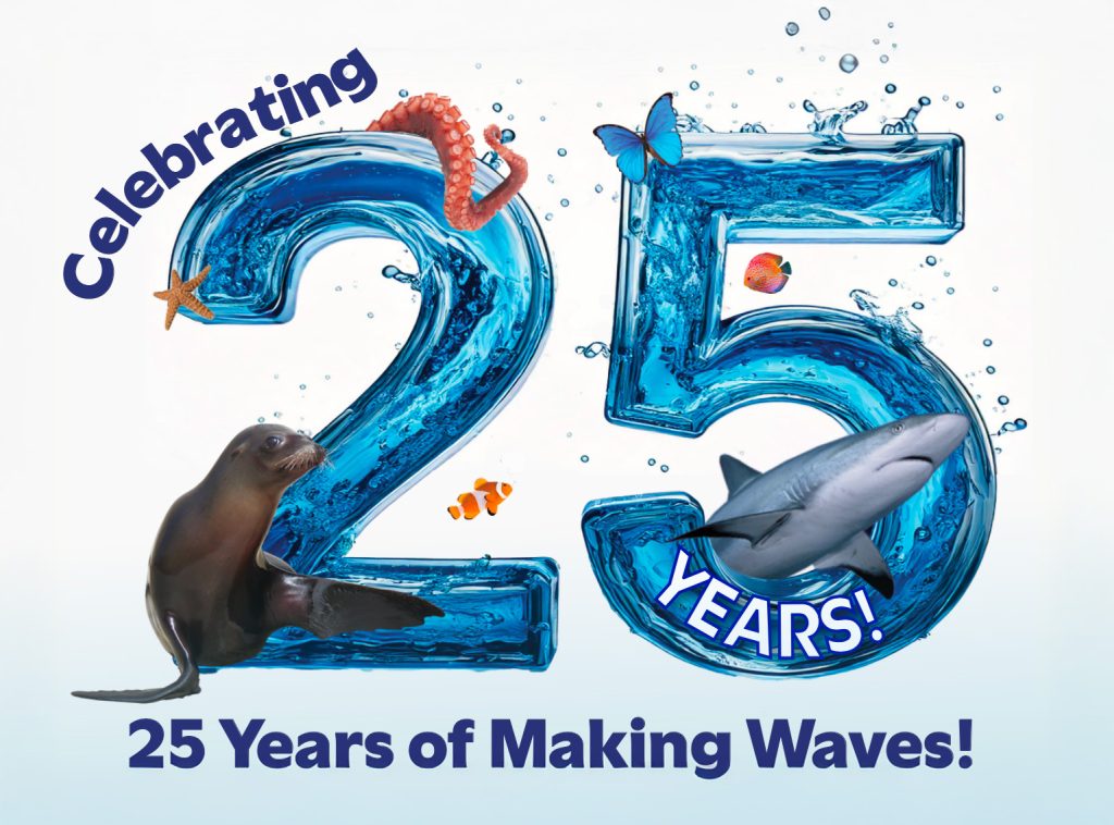 Celebrating 25 Years of Making Waves Graphic